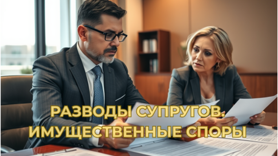 РАЗВОДЫ. ИМУЩЕСТВЕННЫЕ СПОРЫ.